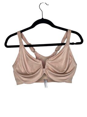 Glamorise Front-Closure Posture Back WonderWire Bra 34DD 9265